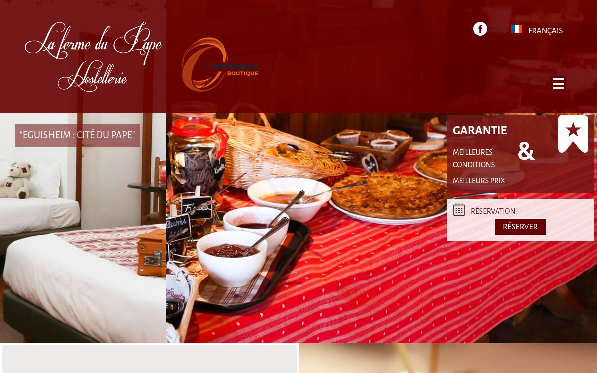 Le site actuel — L'hostellerie du village natal du Pape, à la hauteur de son cadre