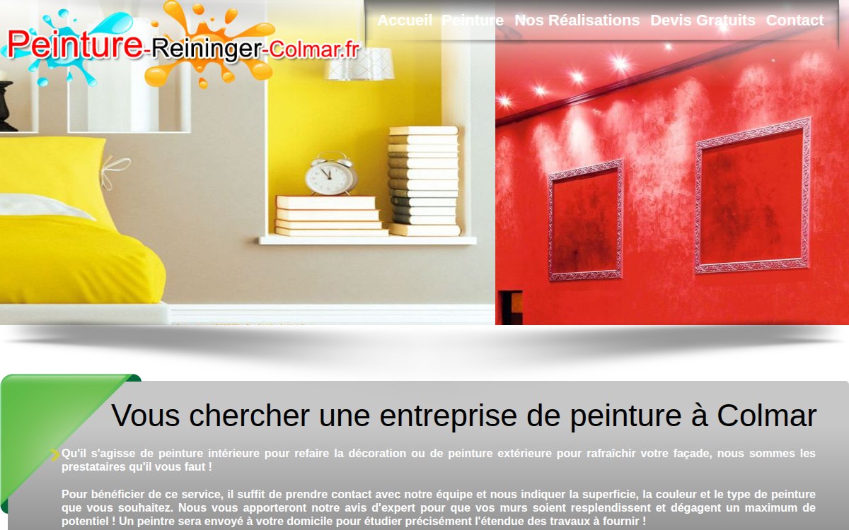 Le site actuel — Refonte du site de Reininger Peinture