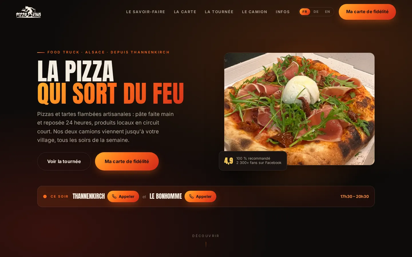 Le site de Pizza King
